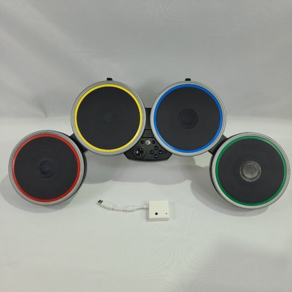Nintendo Wii Rock Band 2 Wireless Drums Head & Dongle - Picture 1 of 3